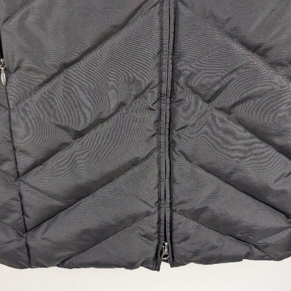 Eddie Bauer Women's Down Filled Quilted Hooded Parka Coat Size Small Black - Picture 6 of 9